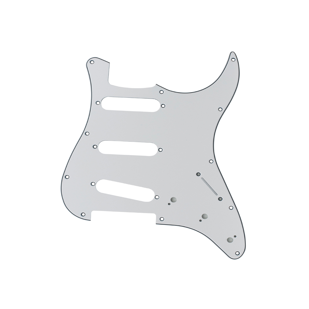 Escudo Guitarra Strato Branco 3S 3 Camada Dolphin 1725