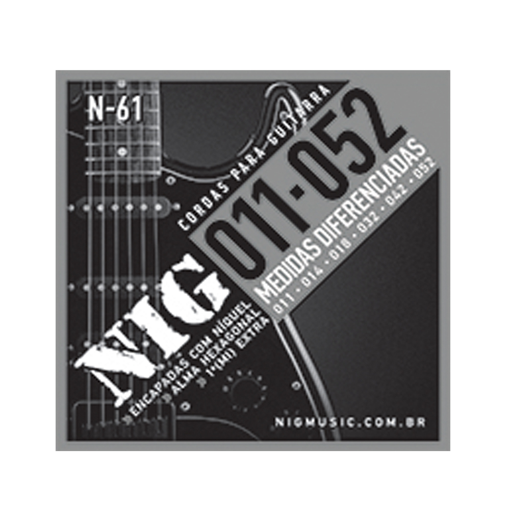Encordoamento Guitarra 011 Nig N61