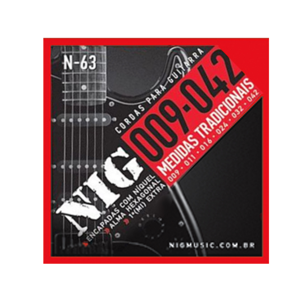 Encordoamento Guitarra 009 Nig Tradicional N63