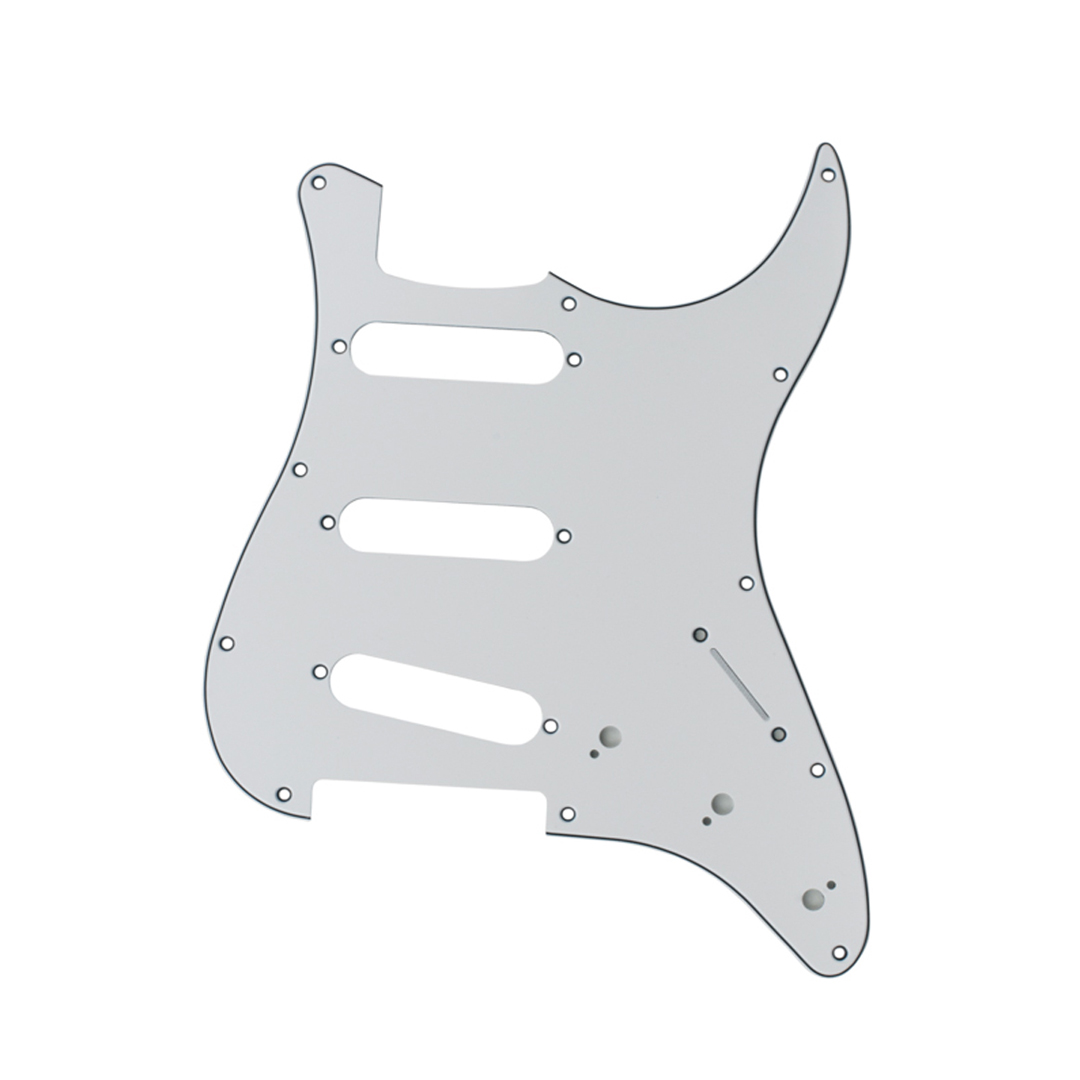 Escudo Guitarra Strato Branco 3S 3 Camada Wave H-105