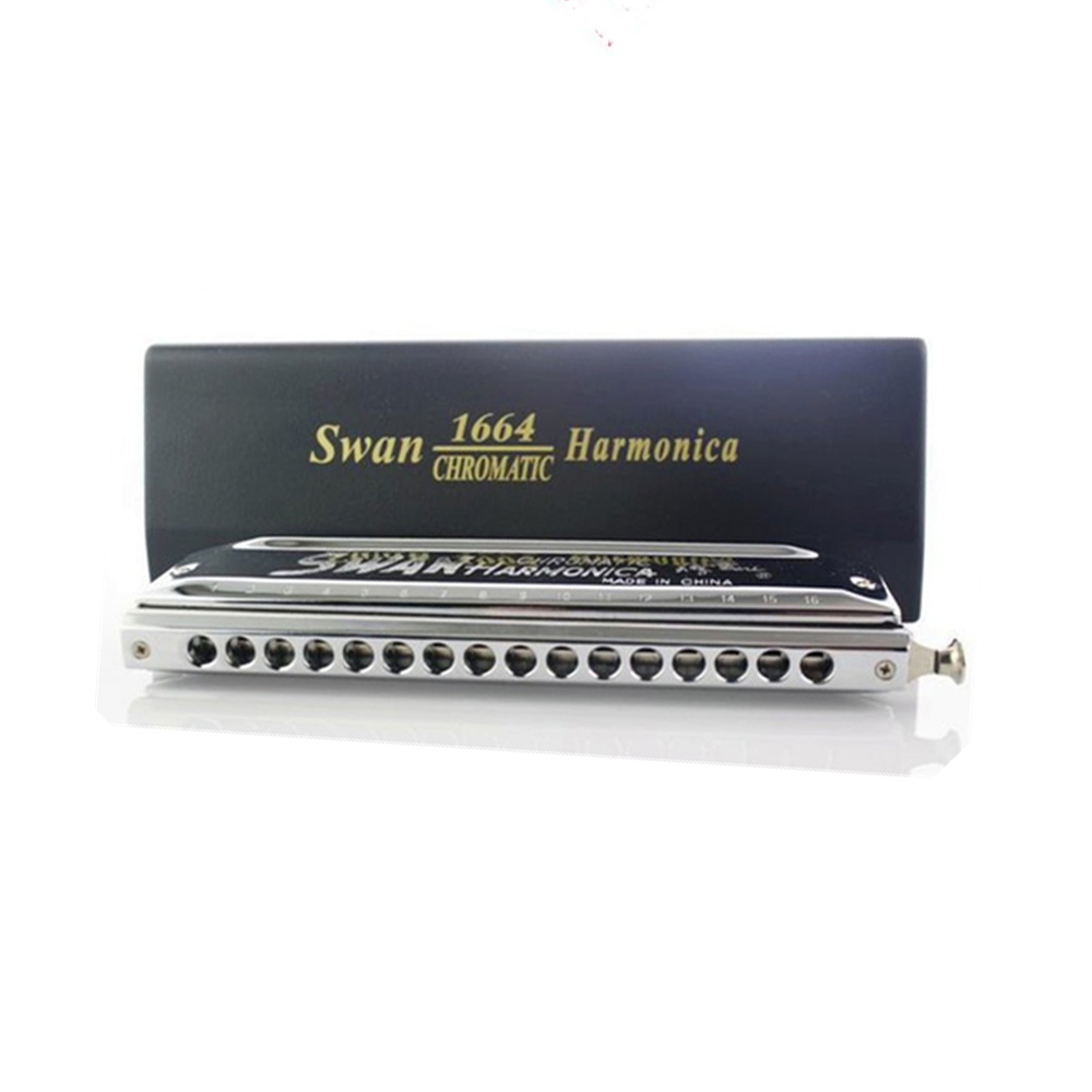 Gaita Cromática 64 Vozes Swan H-408 1664