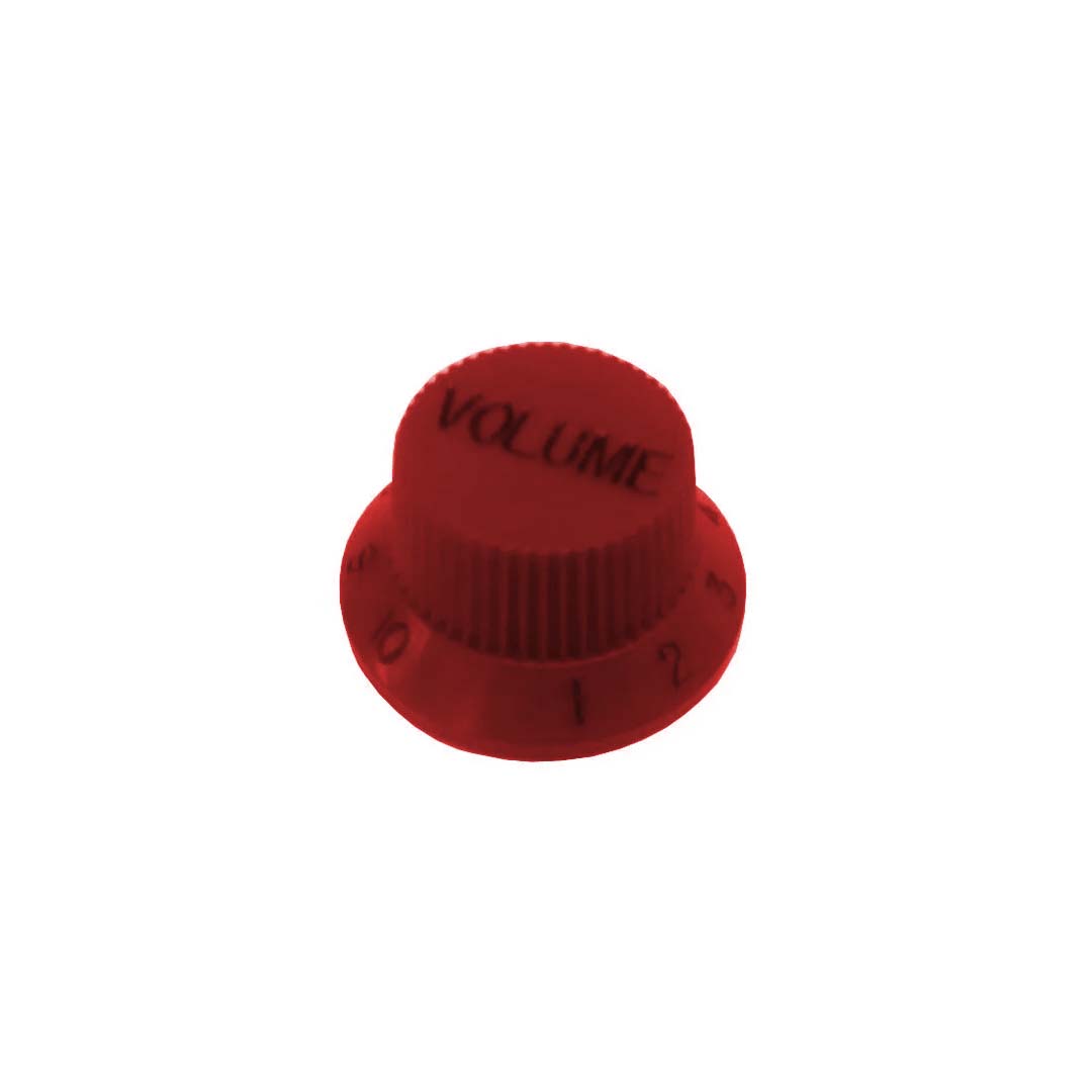 Knob de Plástico para Guitarra Strato Volume Vermelho Vinho CSR