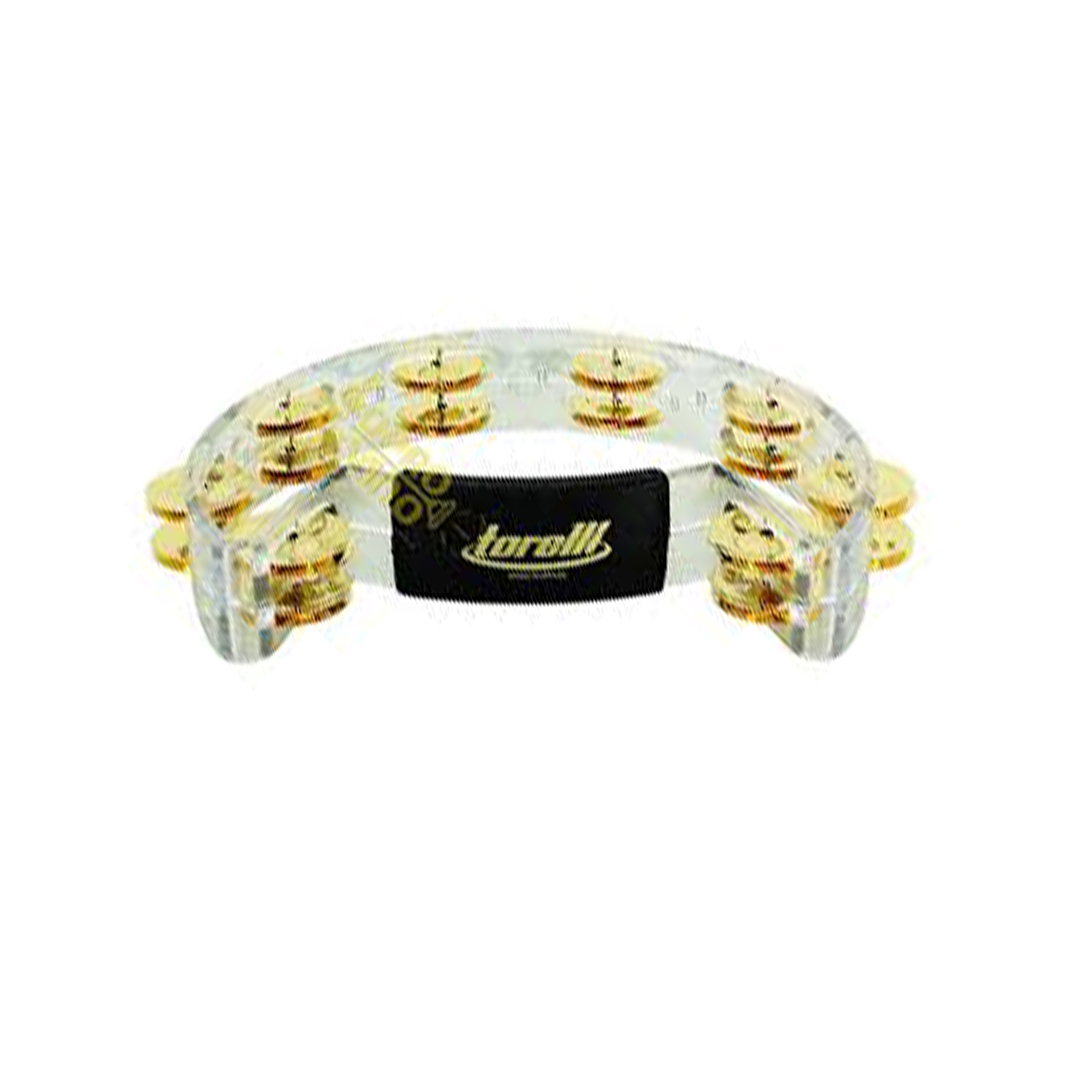 Pandeirola Policarbonato Meia Lua Dupla Cristal TP321 Torelli