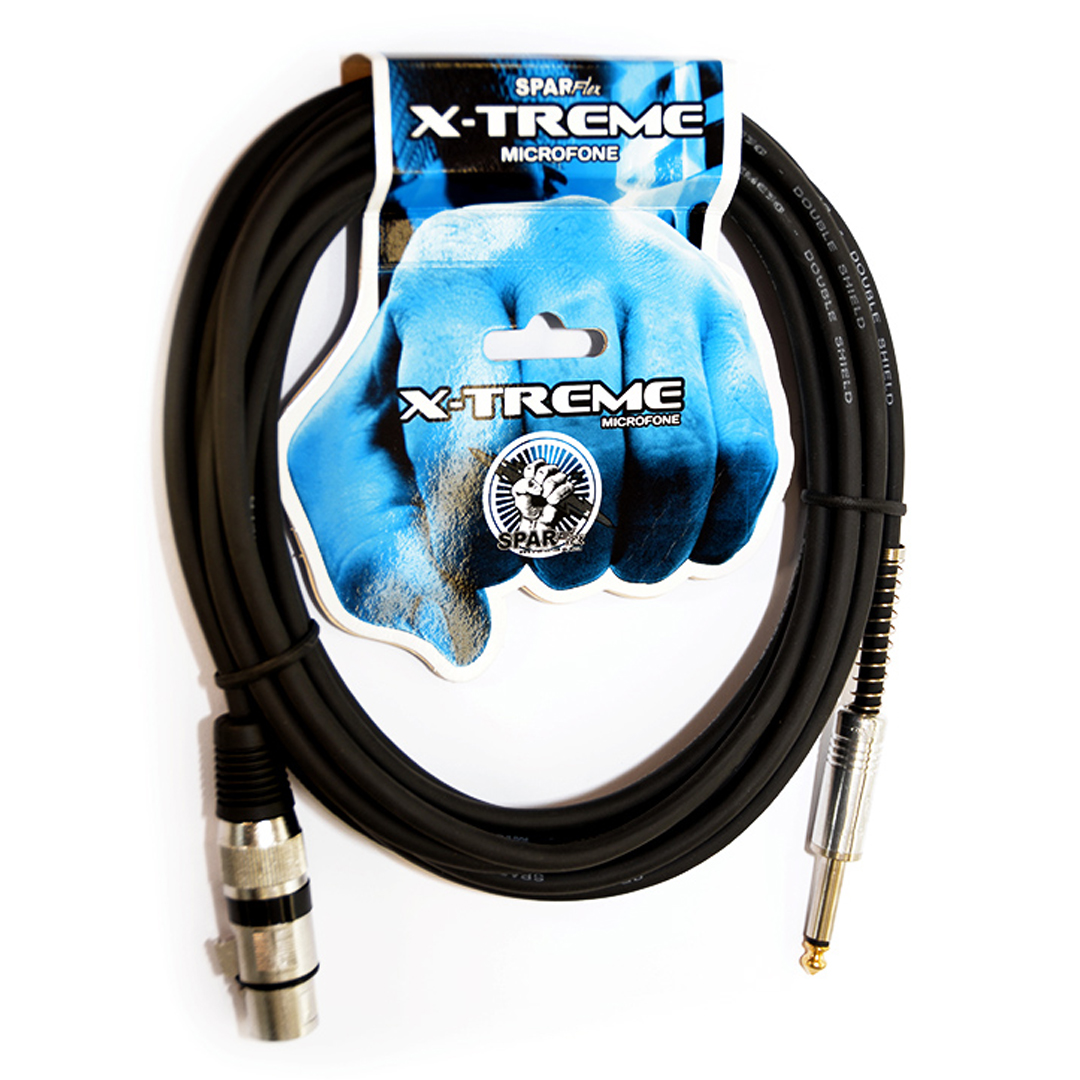 Cabo de Microfone 01 Metro Desbalanceado P10/XLR Sparflex X-TREME