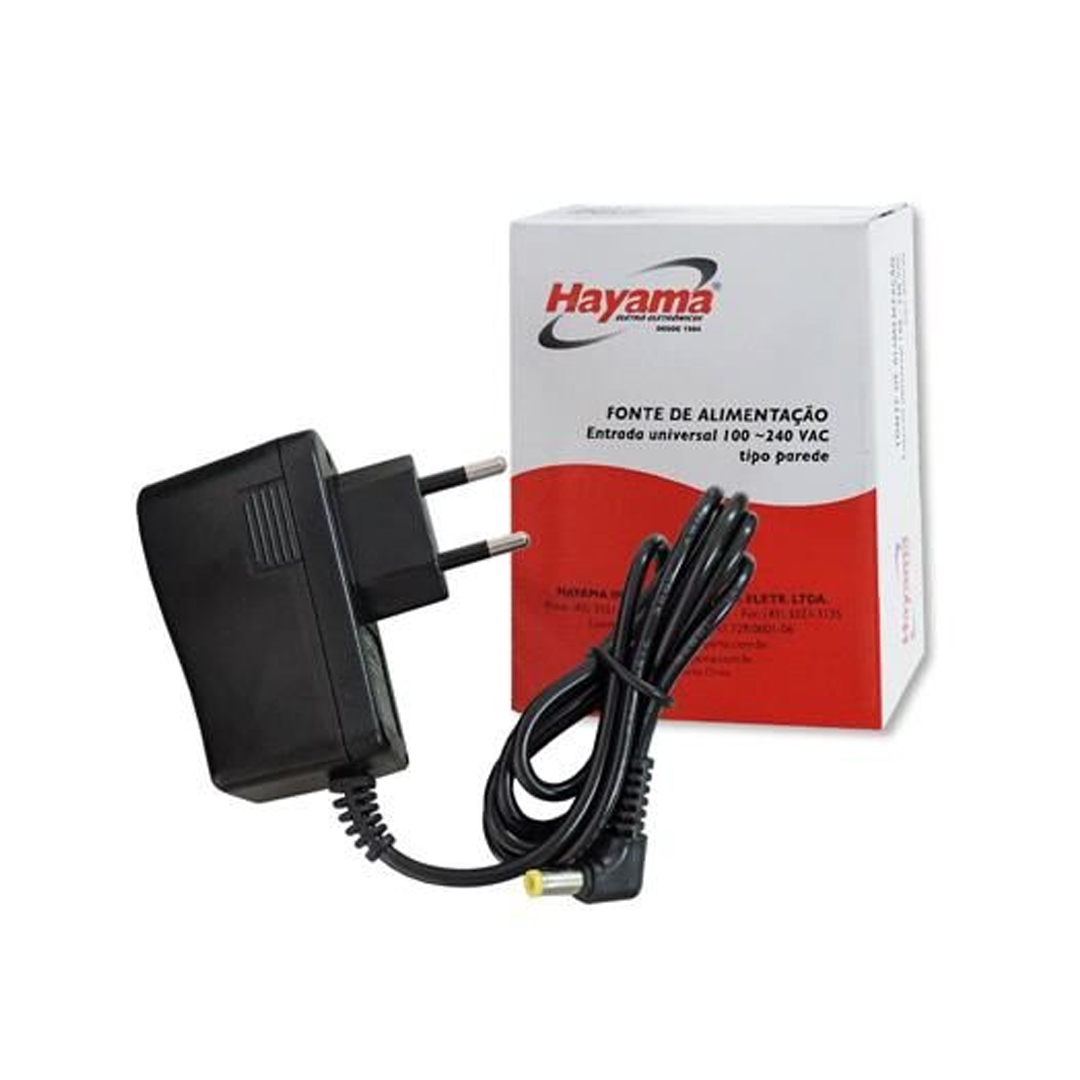 Fonte 12Vdc 1000mA C+ Hayama HA1210WP4