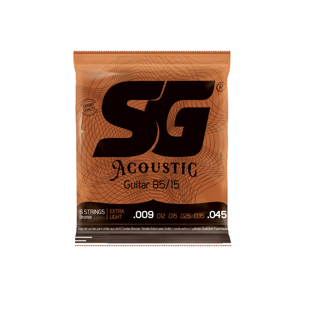 Encordoamento Violão Aço 009 SG 85-15