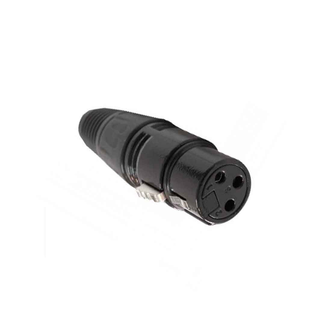 Plug Canon Fêmea Linha Kadosh Preto