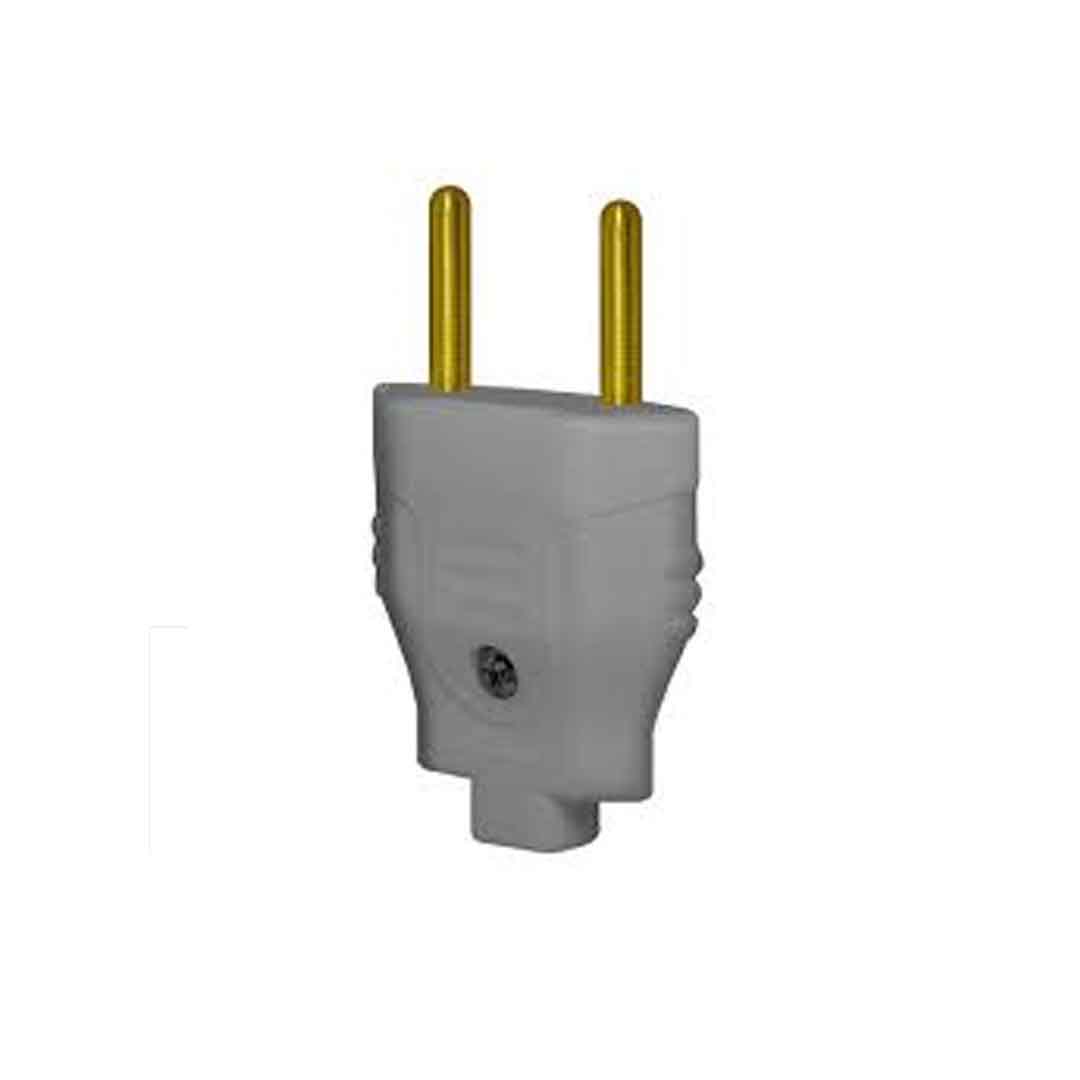 Plug Eletrico Macho 2 Pinos Romazi