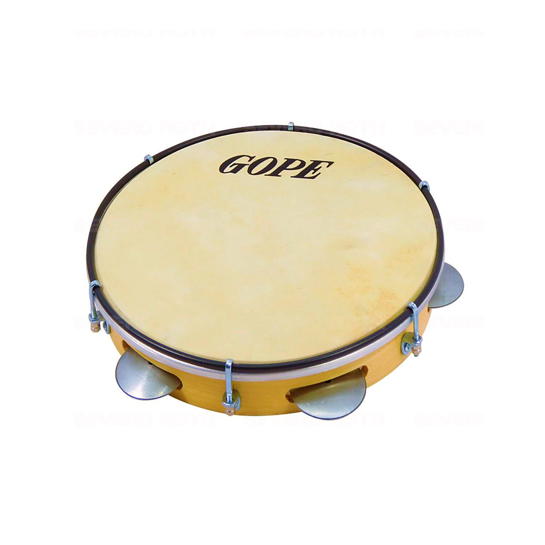 Pandeiro 12″ Madeira 12 Afinações Pele Couro 635PEA Gope