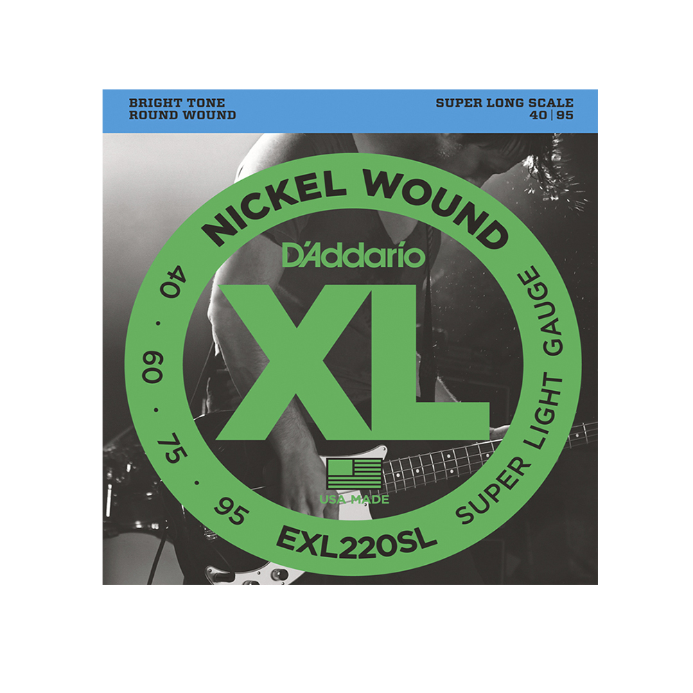 Encordoamento Baixo 4 Cordas 040 D'addario EXL220