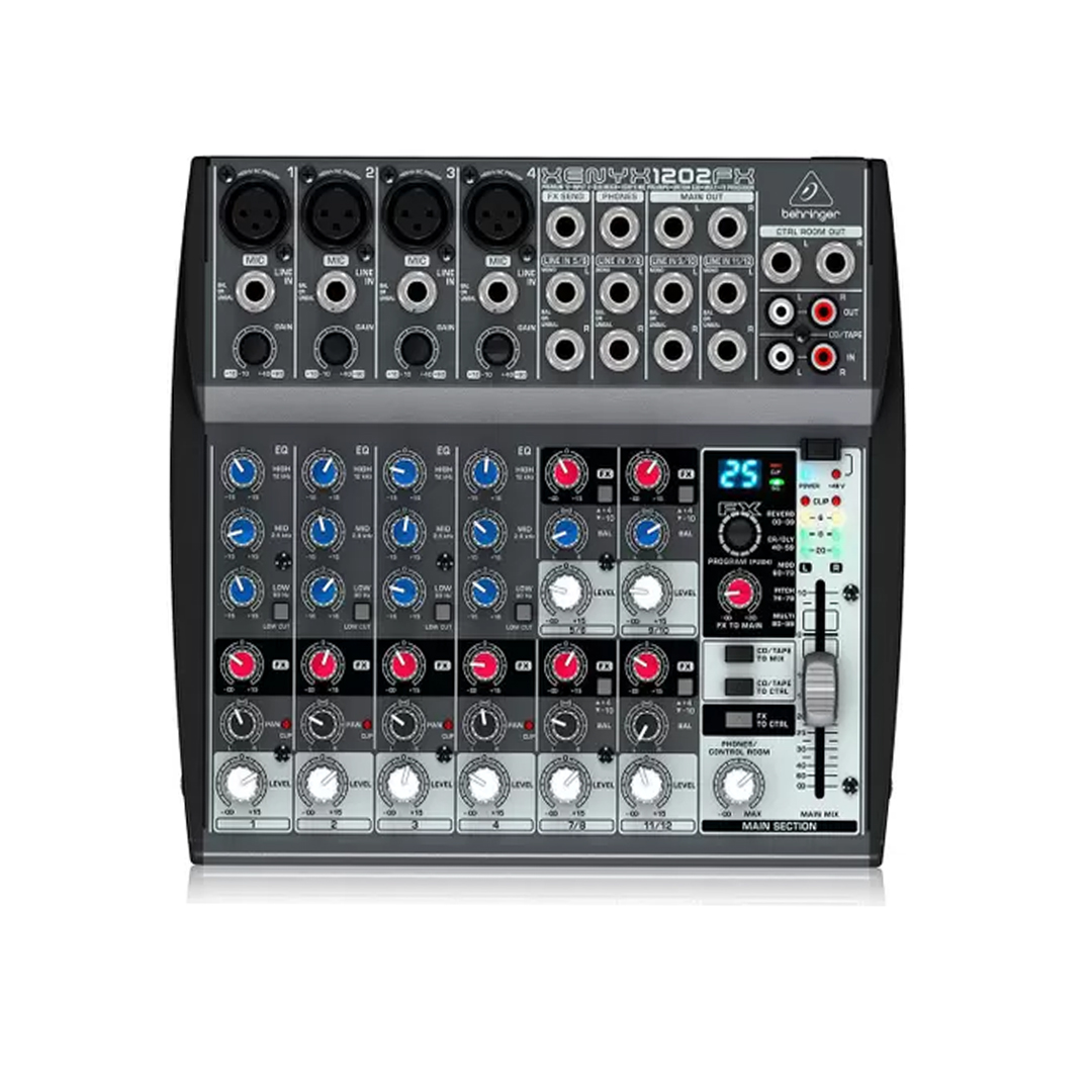 Mesa de Som Analógica 12 Canais Behringer 1202FX