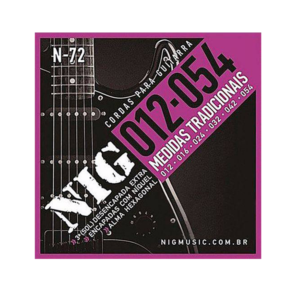 Encordoamento Guitarra 012 Nig 012-054 N72