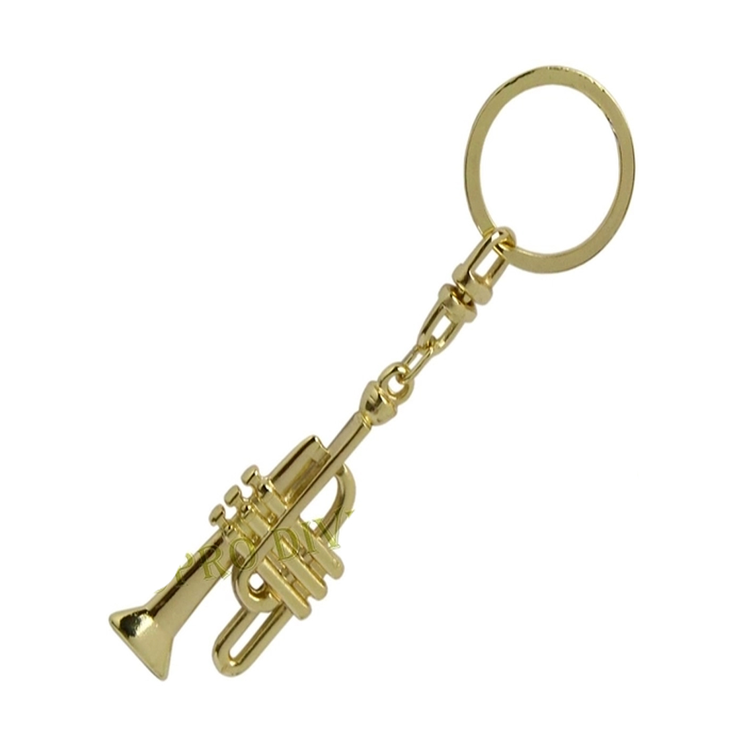 Chaveiro Trompete Dourado PCH087 Paganini
