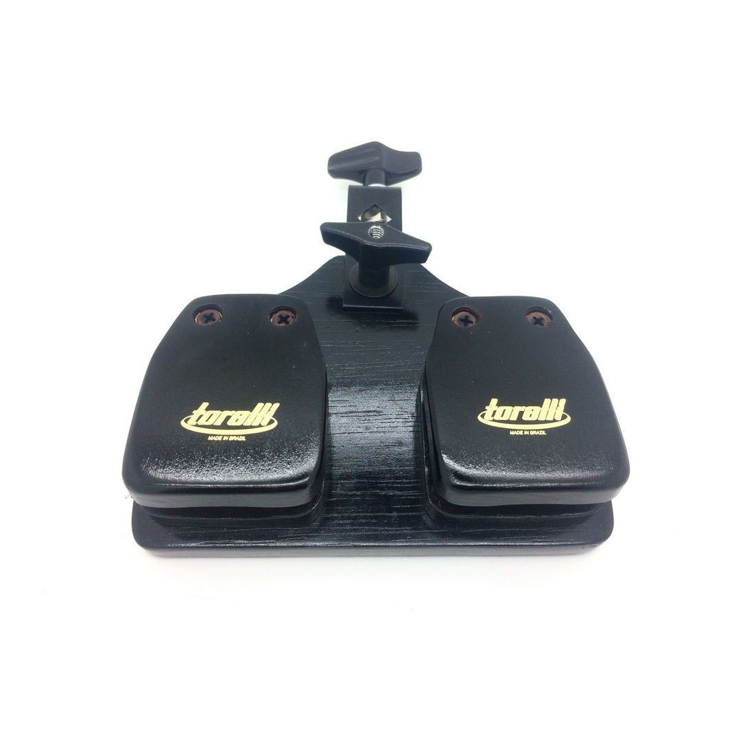 Castanhola Madeira Duplo Com Clamp TCA14 Torelli