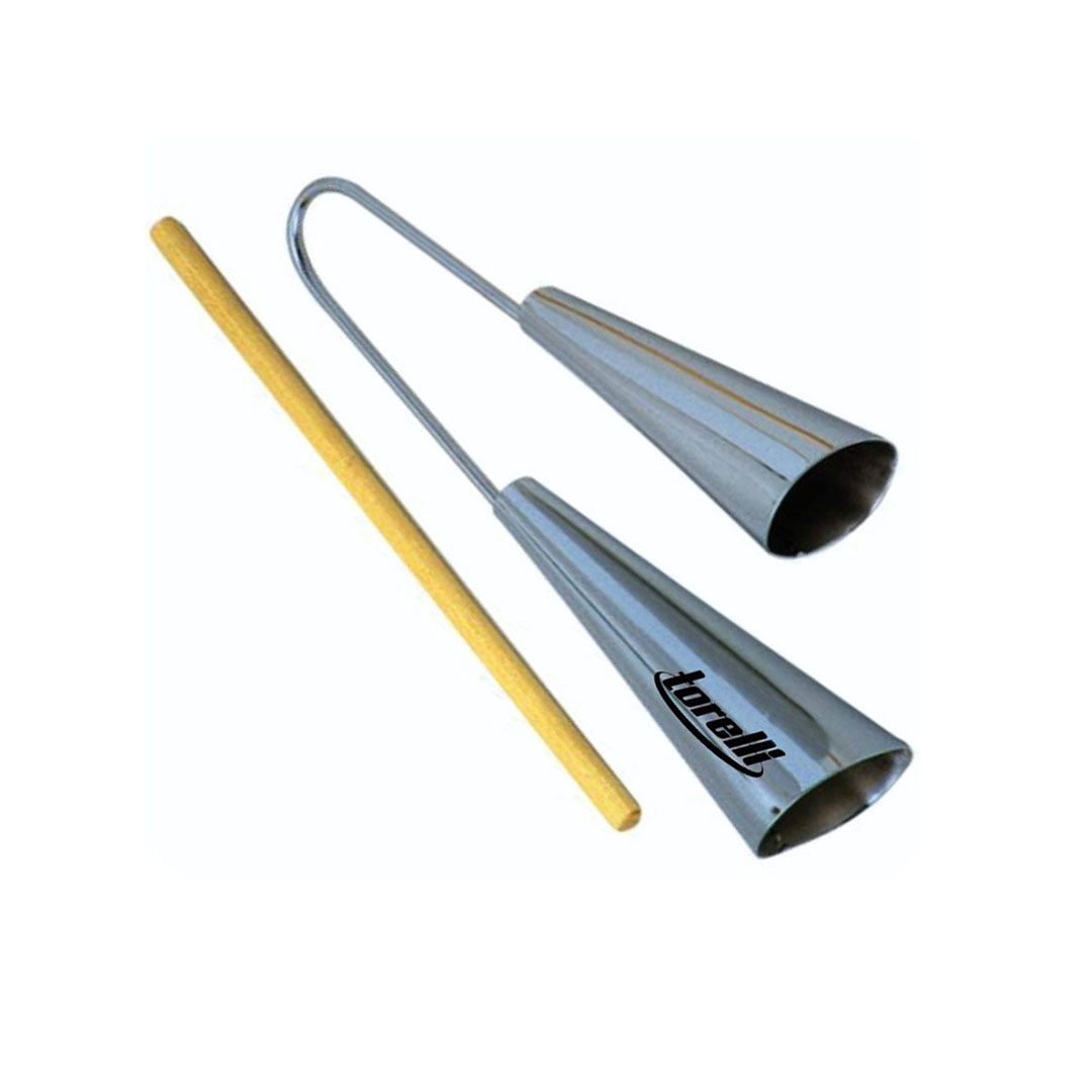 Agogo Duplo Cromado Grande TO016 Torelli