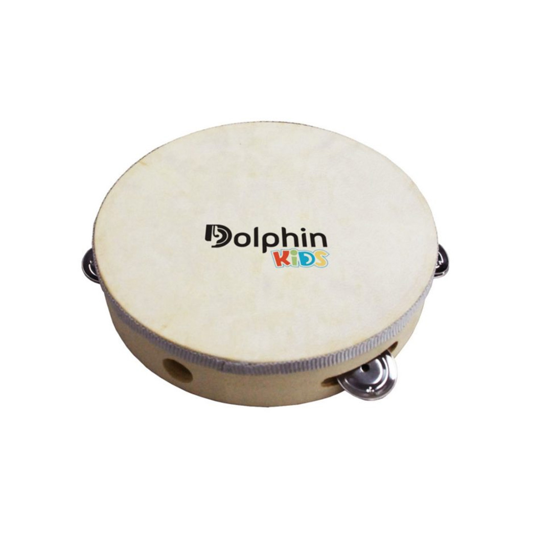 Pandeiro 08″ Madeira Infantil Pele Couro 8459 Dolphin