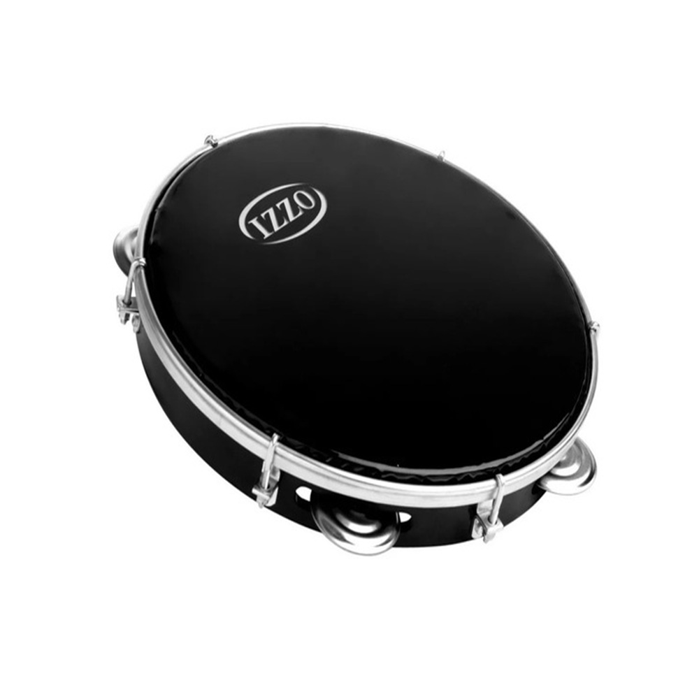 Pandeiro 10″ Injetado Preto 06 Afinações Pele Preta 3440 Izzo
