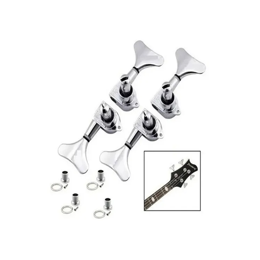 Tarraxa 2+2 Blindada Baixo 4 Cordas Cromada Strinberg BM44CR