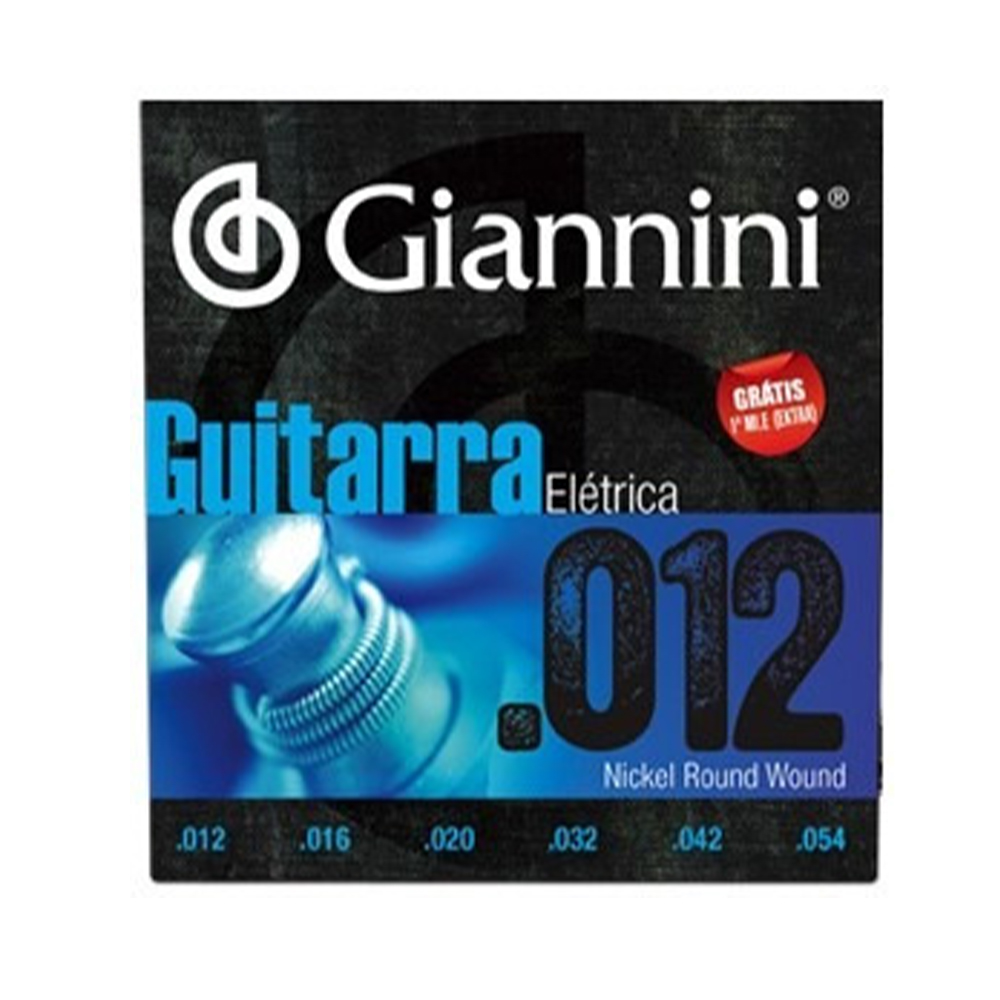 Encordoamento Guitarra 012 Giannini Nickel GEEGST.12