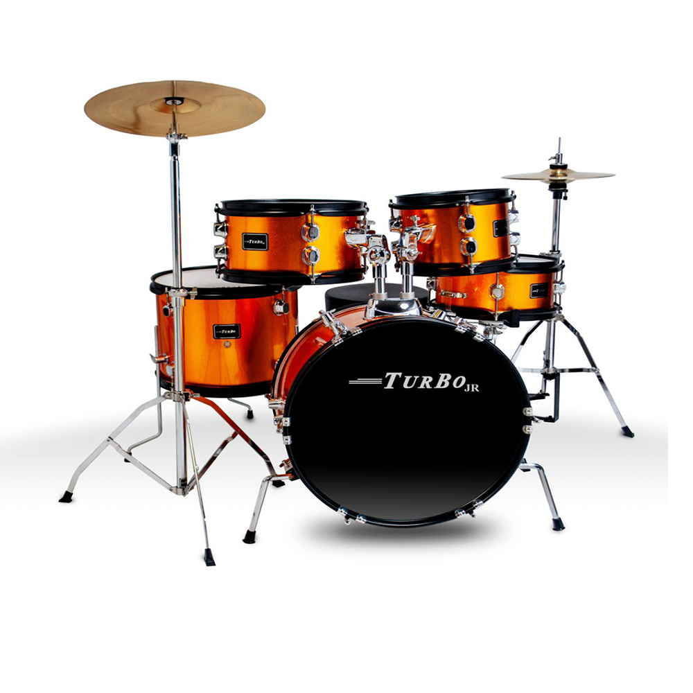 Bateria Infantil Turbo Junior 4322-MRED Vermelho Sparkle