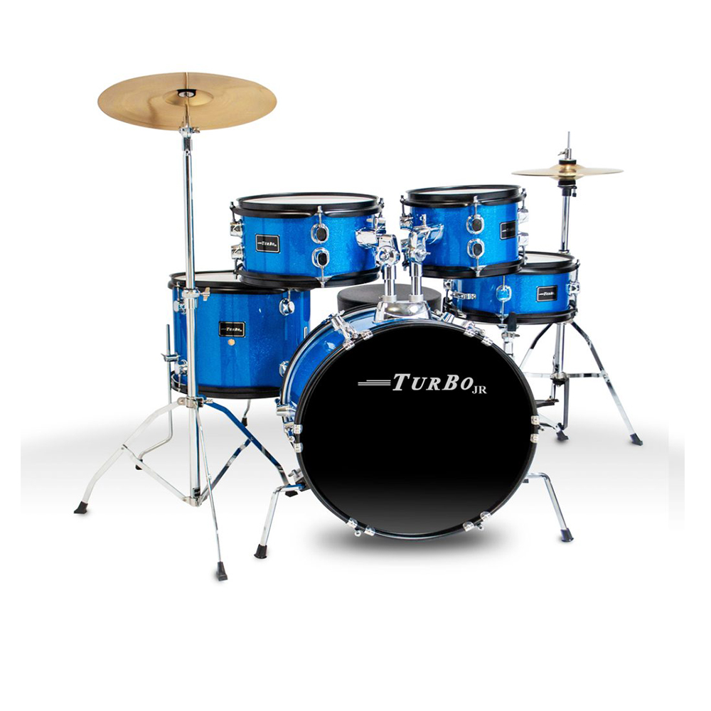 Bateria Infantil Turbo Junior 4322-BL Azul Sparkle