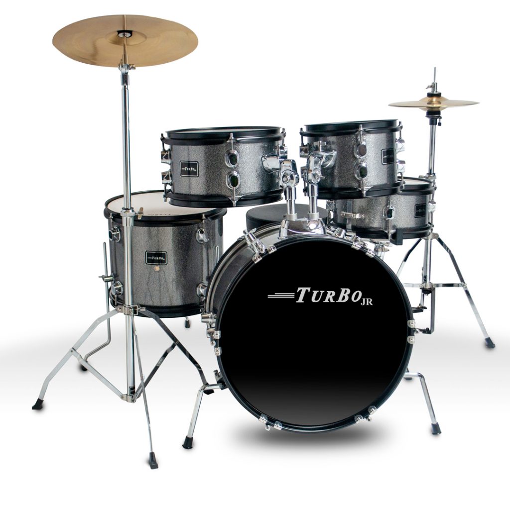 Bateria Infantil Turbo Junior 4322-MAG Prata Sparkle