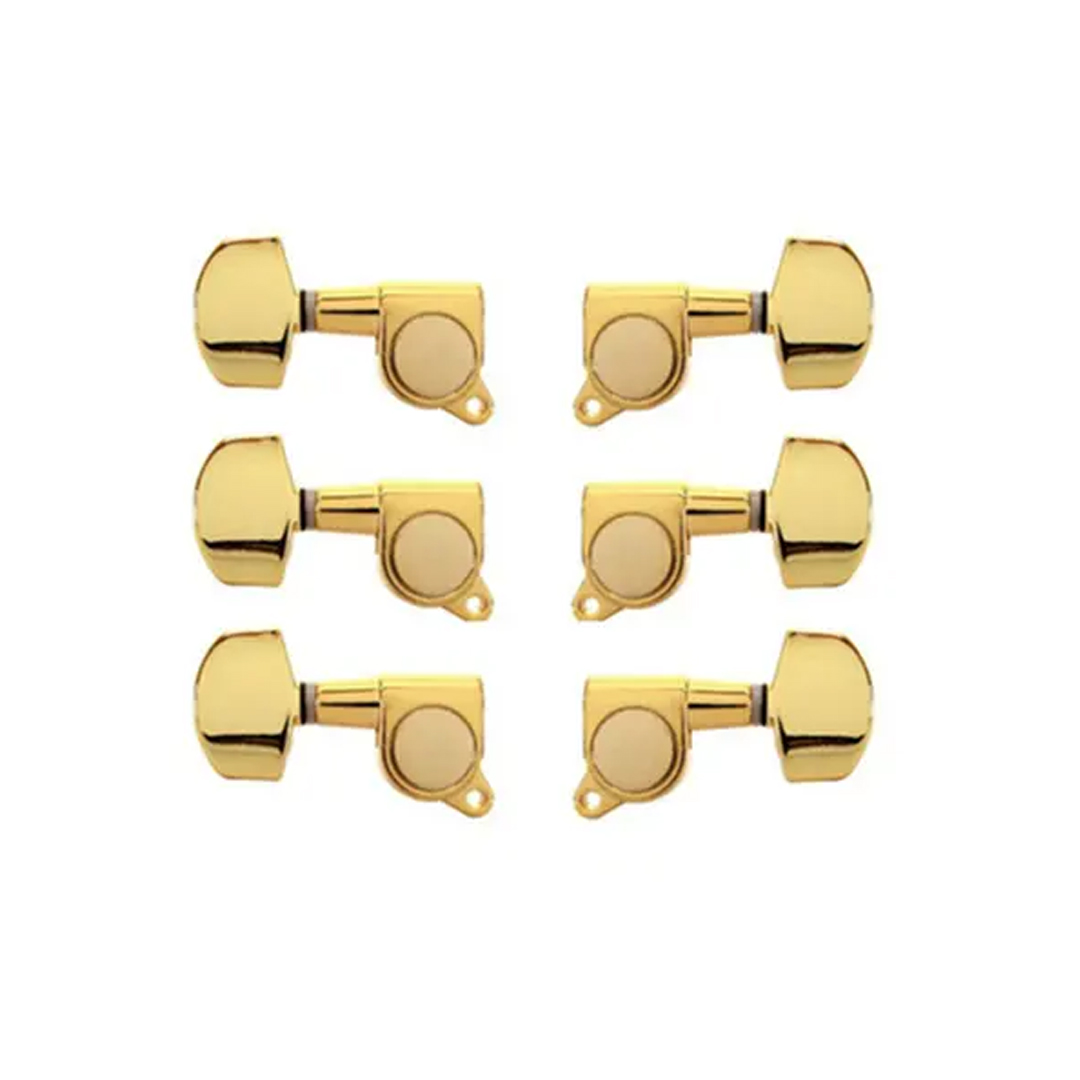 Tarraxa 3+3 Blindada Violão Aço Dourada Strinberg AM01GD