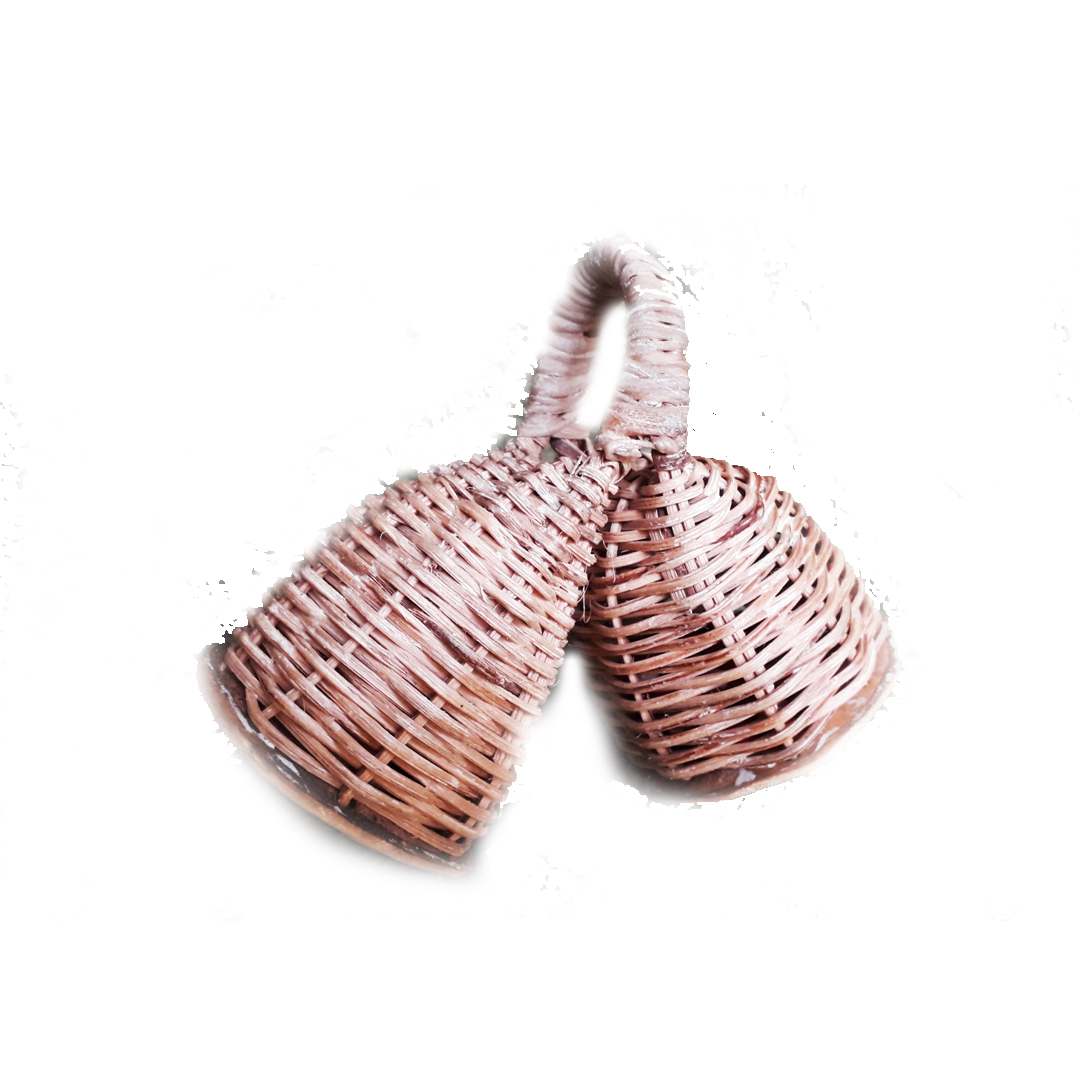 Caxixi Duplo Pequeno Natural Berimbau Chic