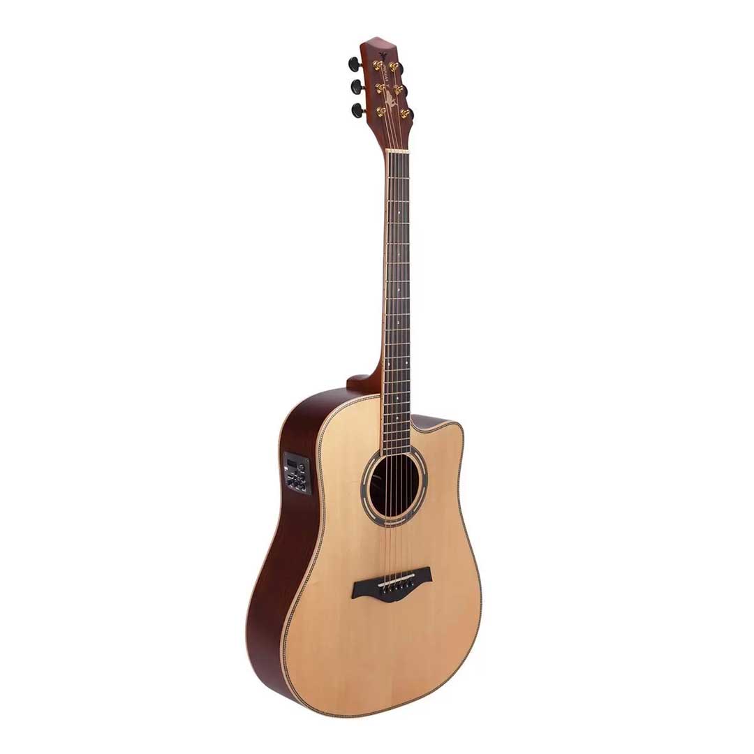 Violão J.White Folk Cutway Aço AH106NS41 Natural Satin Fosco
