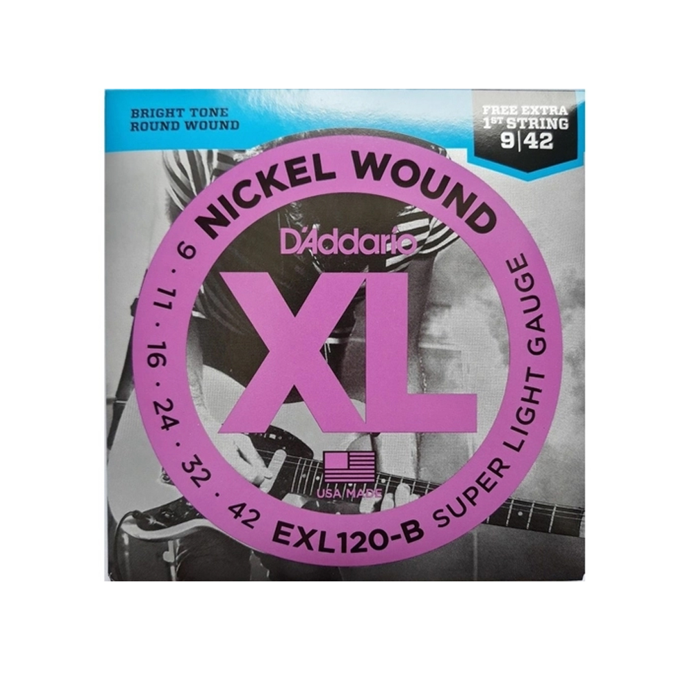 Encordoamento Guitarra 009 D'addario EXL120B+PL009