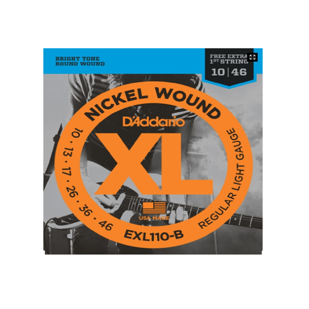 Encordoamento Guitarra 010 D'addario EXL110B+PL010