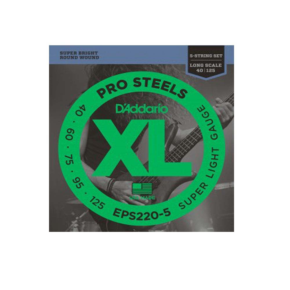 Encordoamento Baixo 5 Cordas 040 D'addario EPS220-5