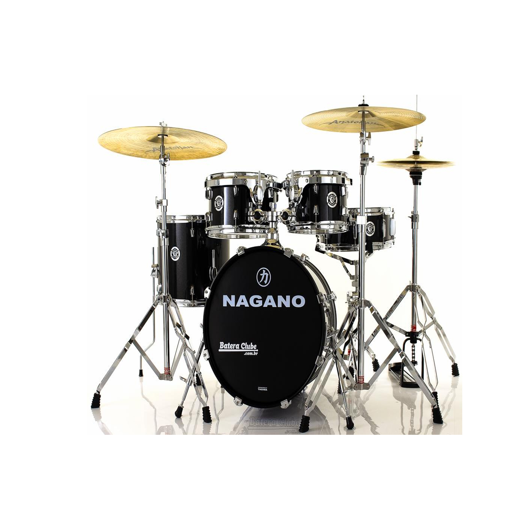 Bateria 18″ Acústica Nagano Garage Gig Ebony Sparkle
