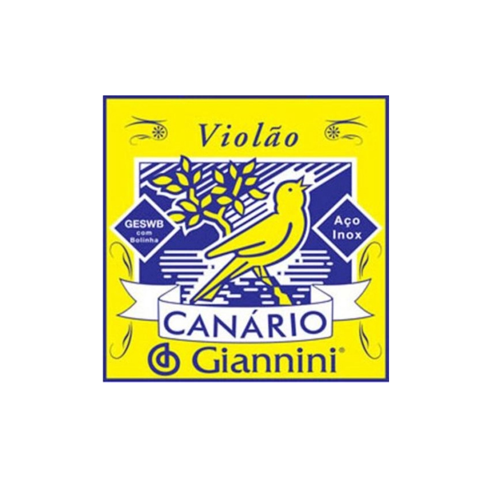 Encordoamento Violão Aço 011 Giannini Canário C/B-GESWB