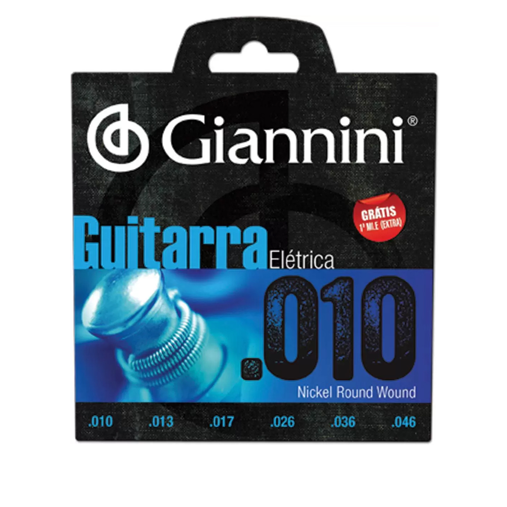 Encordoamento Guitarra 010 Giannini GEEGST