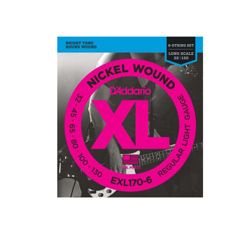Encordoamento Baixo 6 Cordas 032 D'addario EXL170-6
