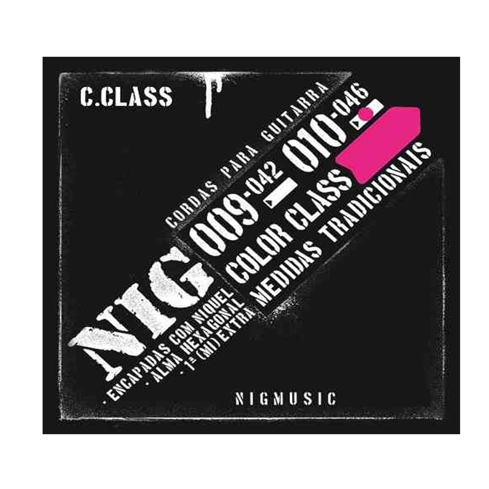 Encordoamento Guitarra 010 Nig Pink N1645