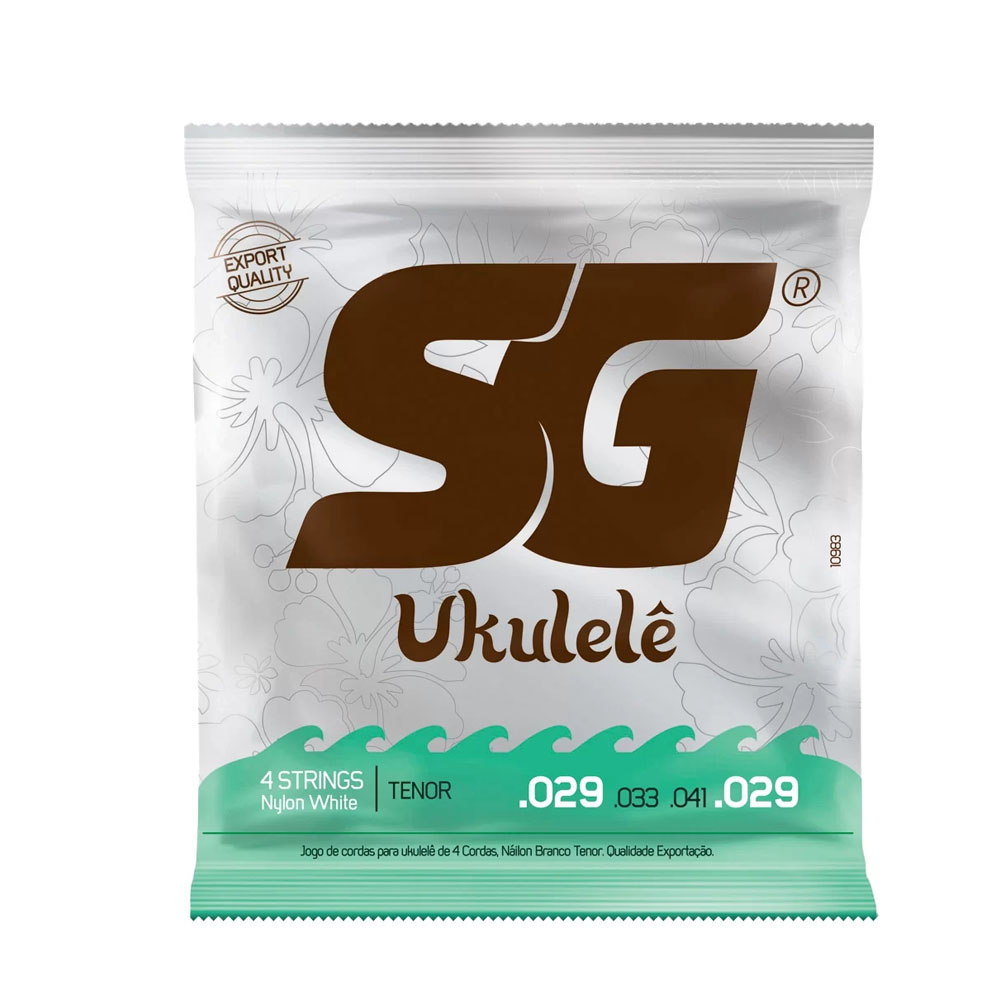 Encordoamento Ukulele Tenor SG Nylon Branco