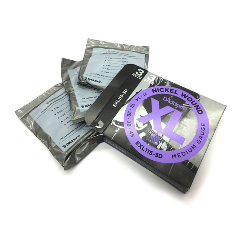 Encordoamento Guitarra 011 D'addario EXL115-3 (Individuais)