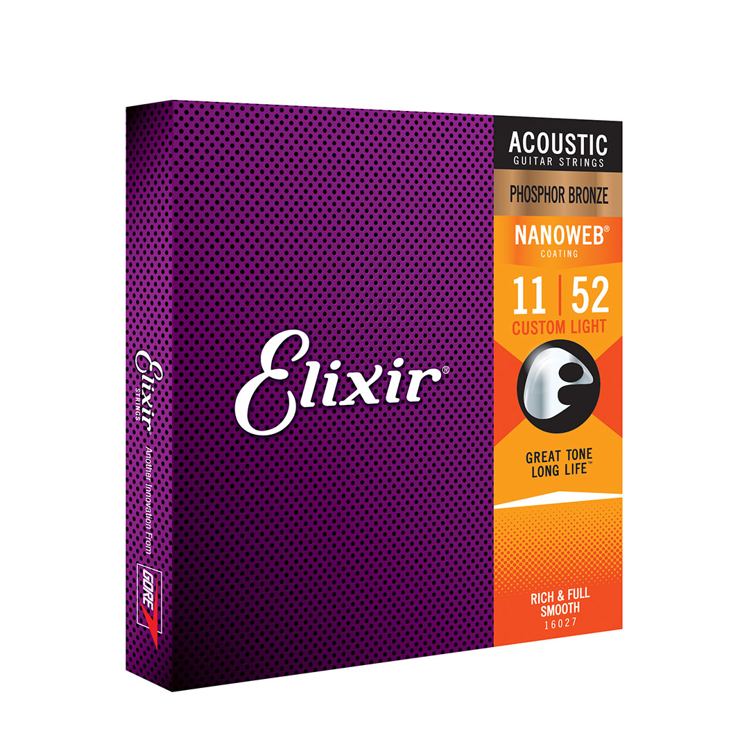 Encordoamento Violão Aço 011 Elixir Light Phosphor Bronze