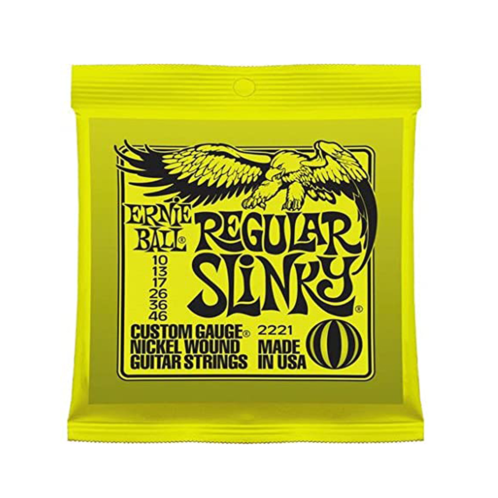 Encordoamento Guitarra 010 Ernie Ball P02221 Regular Slink