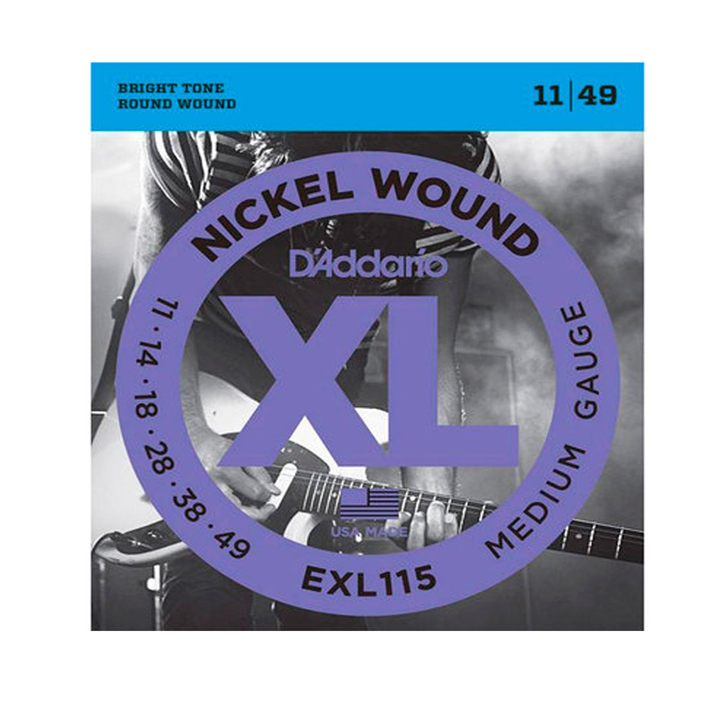 Encordoamento Guitarra 011 D'addario EXL115+PL011