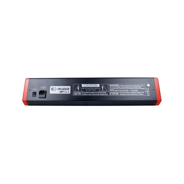 Mesa de Som Analógica 12 Canais K-AUDIO MP12.4 com 4 AUX, Efeitos e Bluetooth