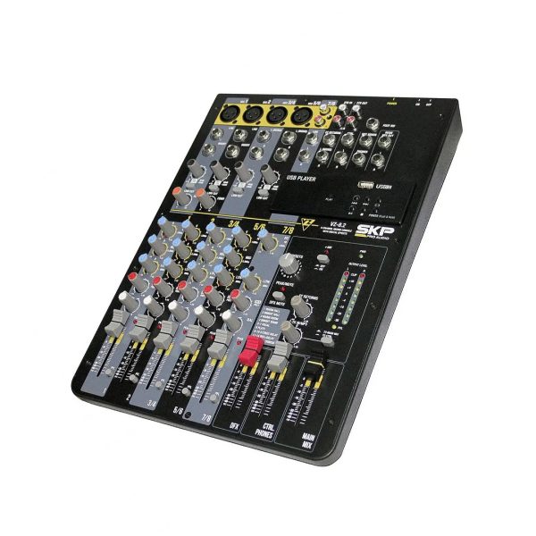 Mesa de Som Analógica 08 Canais SKP VZ8.2 C/Efeitos, Bluetooth - Image 2
