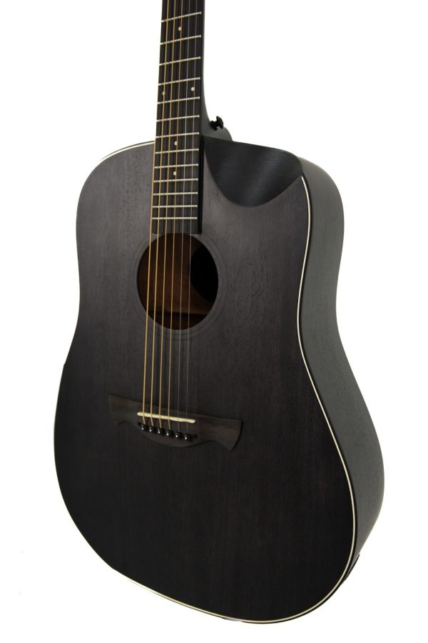 Violão Tagima Folk Aço Elétrico TBW300 BK Half Cutaway - Image 4