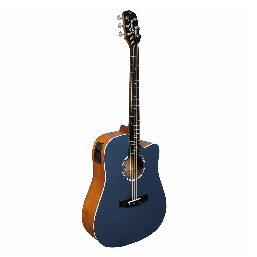 violão giannini folk aço elétrico gdc1 satin blue ceq
