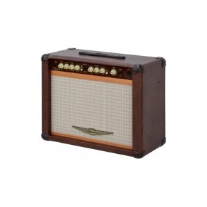 Oneal OCG200: Amplificador Guitarra 60W Marrom com Footswitch